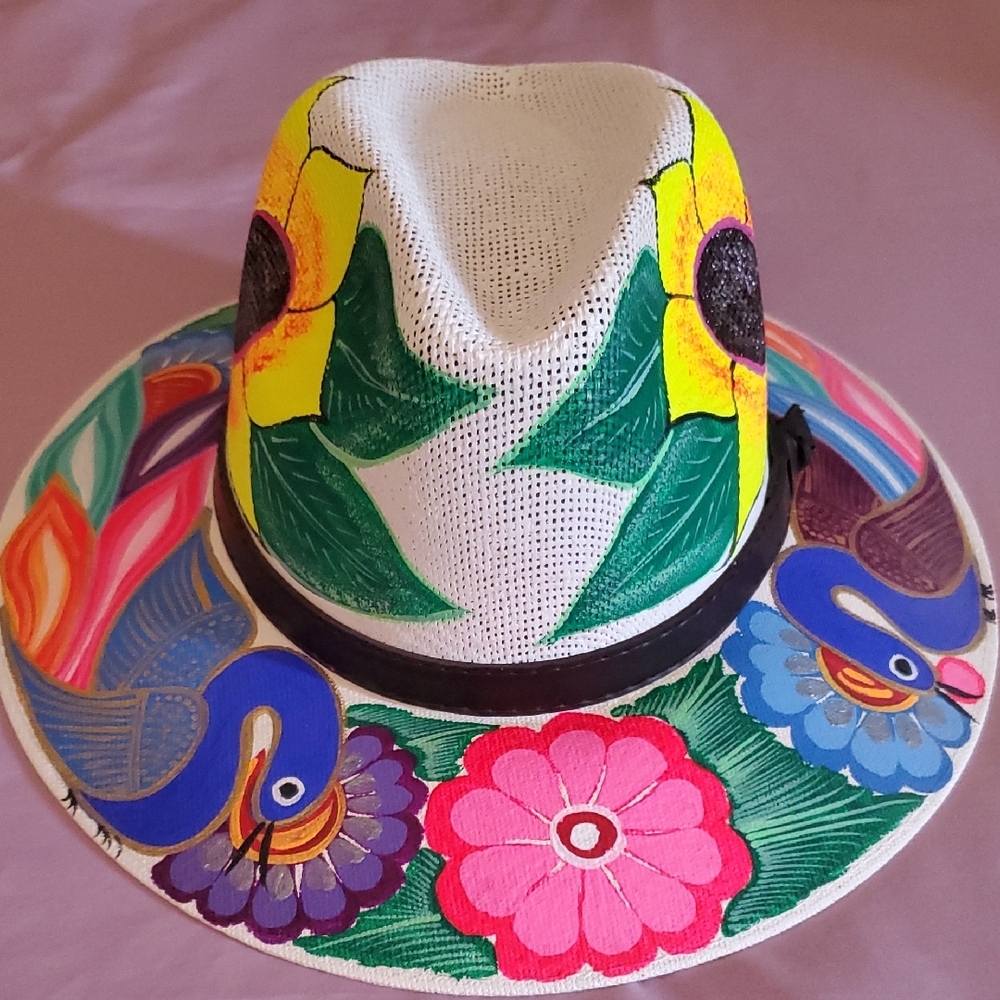 Colorful Hand-Painted Hat